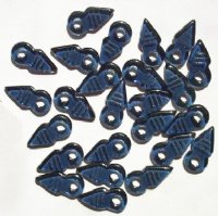 25 19mm Montana Blue Talhakimt Amulet Beads
